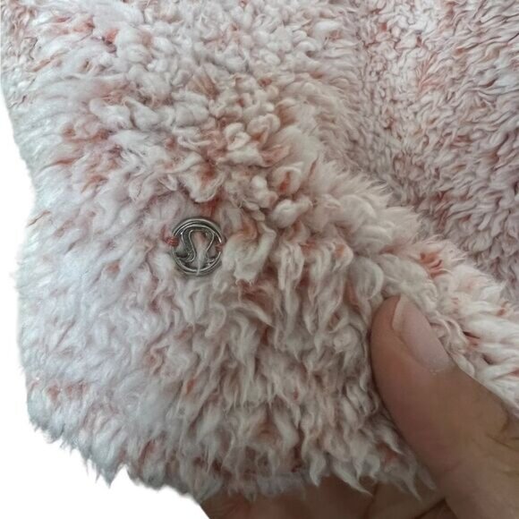 Lululemon Heathered Copper Clay Warmth Restore Sherpa Oversized Pullover M/L - Picture 9 of 11